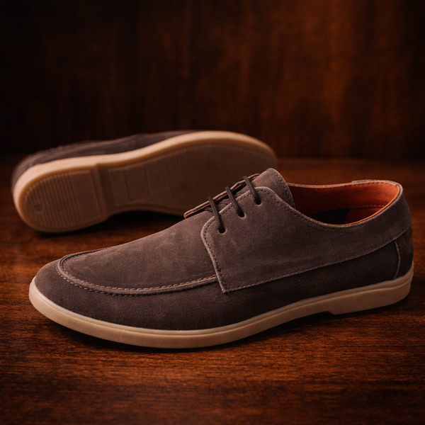 Brown Leather Loafer Lace up