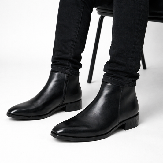 Black Cuban Heel Chelsea
