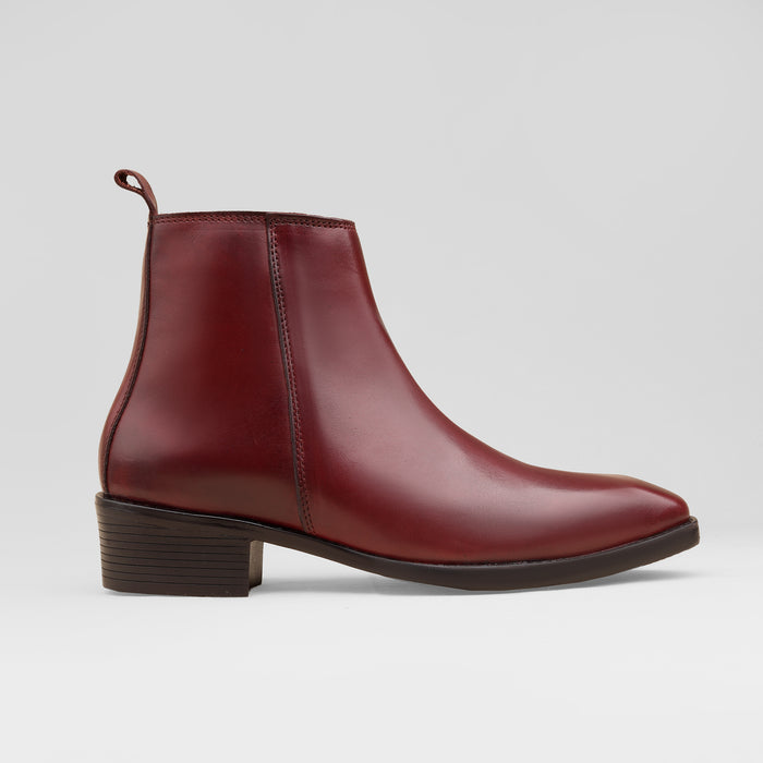 Cherry Cuban Heel Chelsea