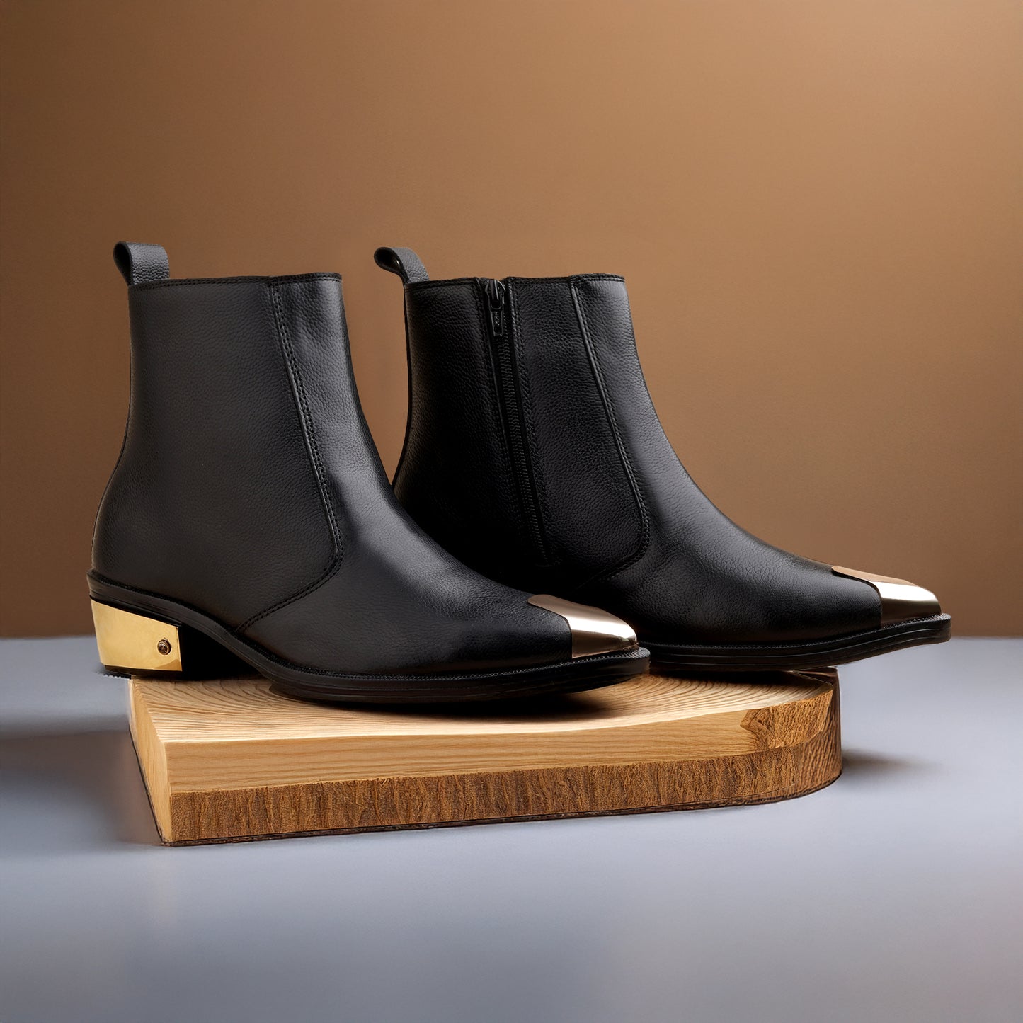 Golden Toe Chelsea Boots