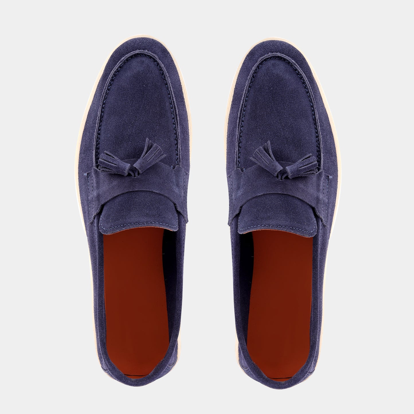 Blue Suede Tassel Loafer
