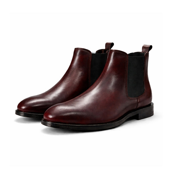 Cherry Brown Italian Elastic Chelsea