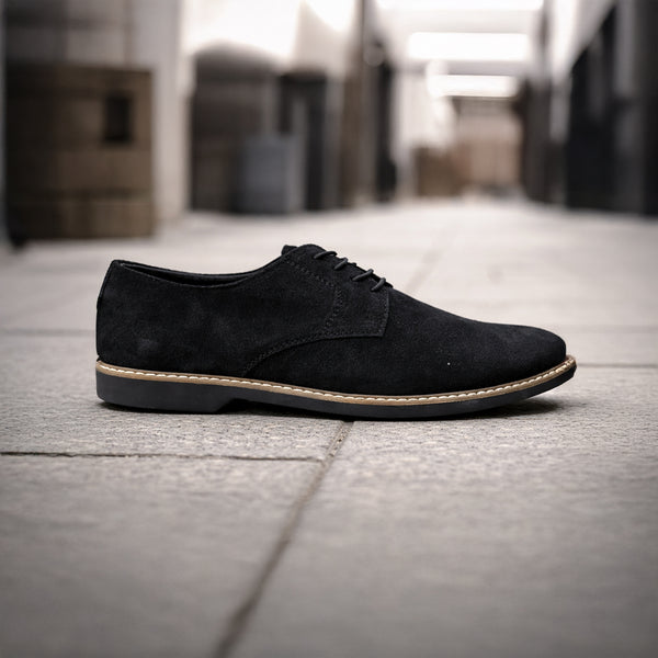 Derby Suede Formal Black