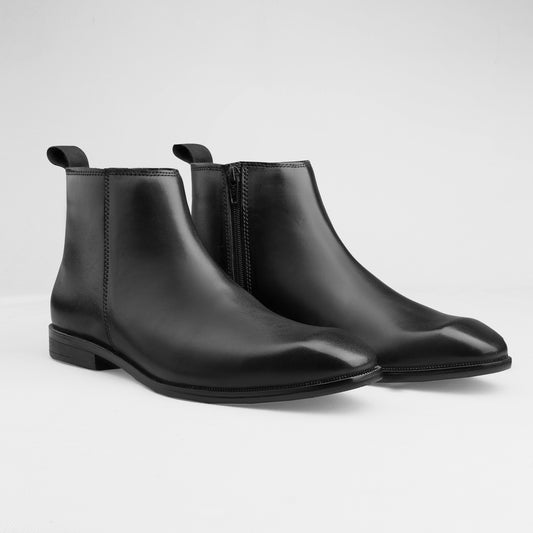 Black Italian Zip Chelsea
