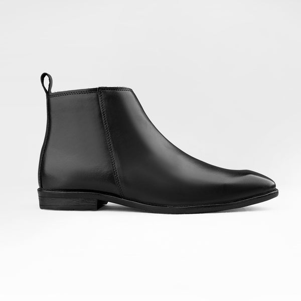 Black Italian Zip Chelsea