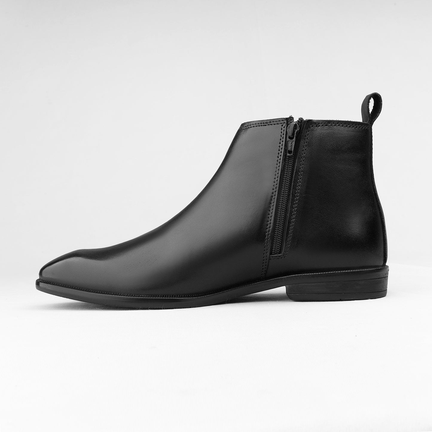 Black Italian Zip Chelsea