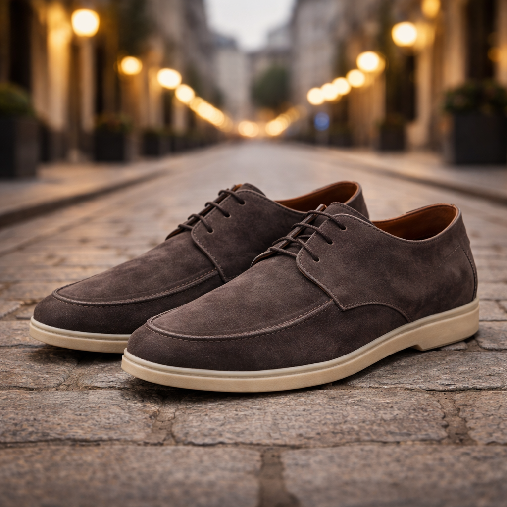 Brown Leather Loafer Lace up