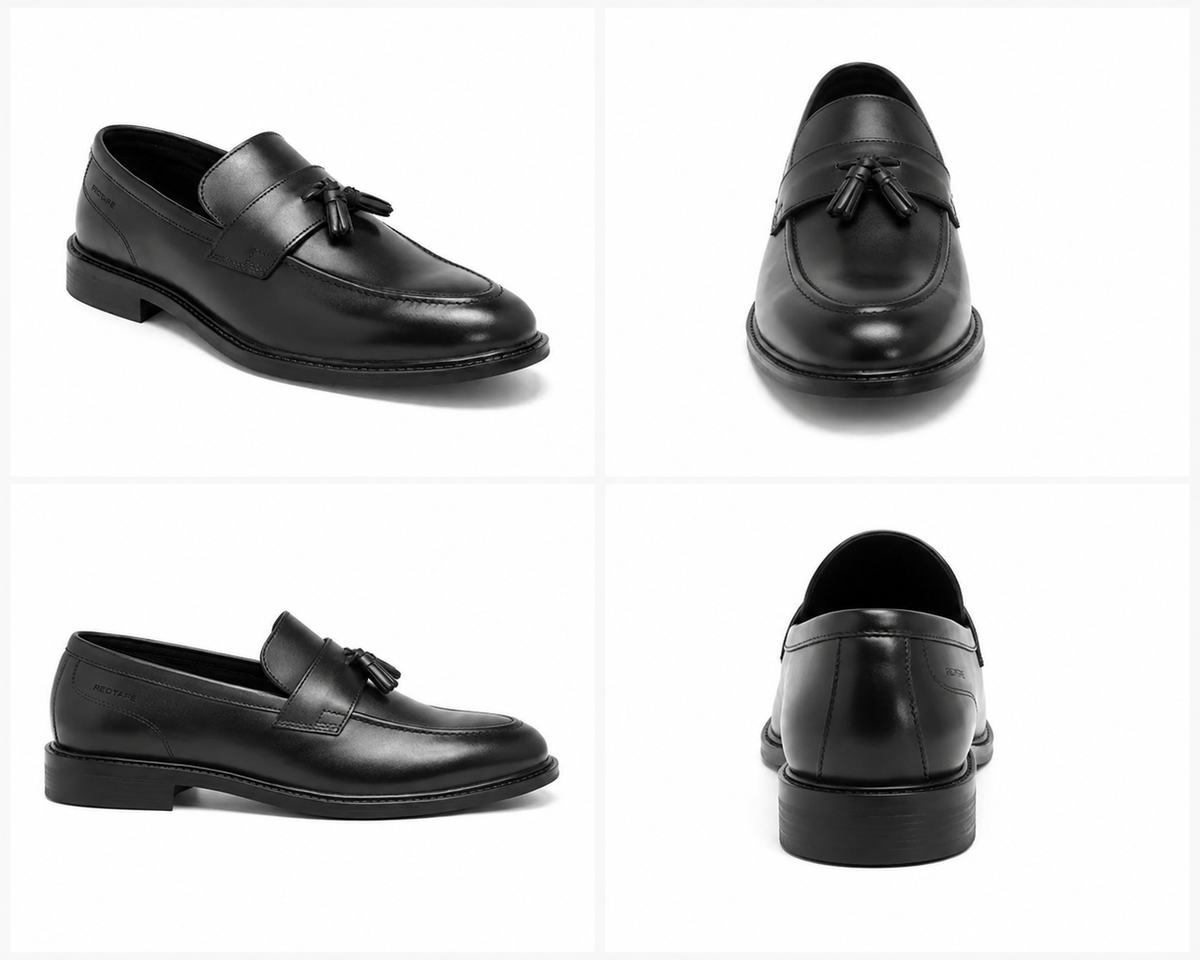 Black Tassel Loafers Shoe