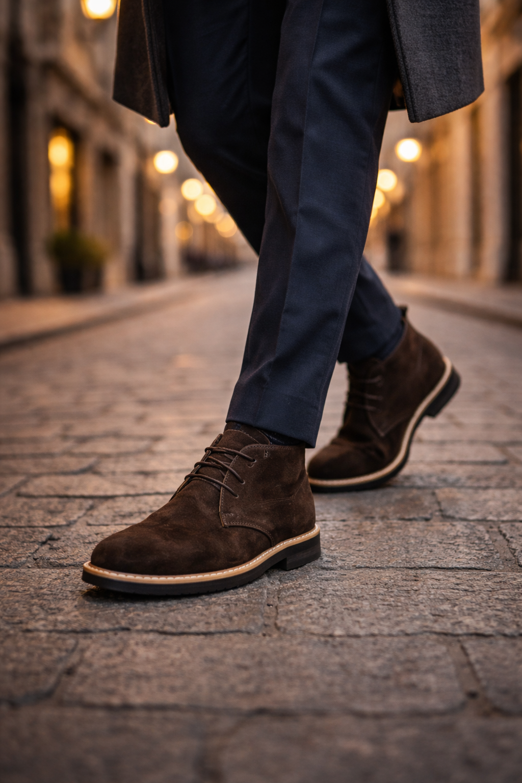 Brown suede chukka boot