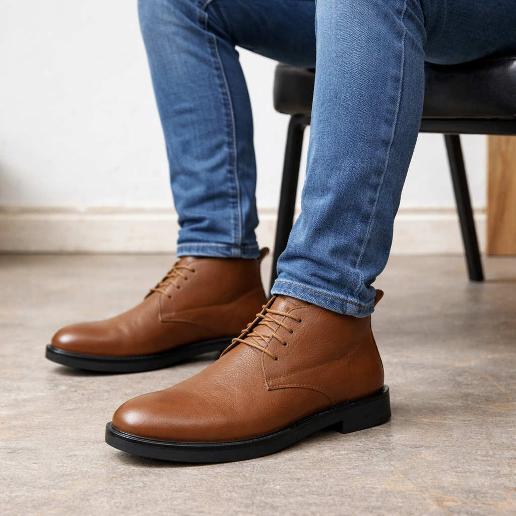 TAN NDM Chukka boot