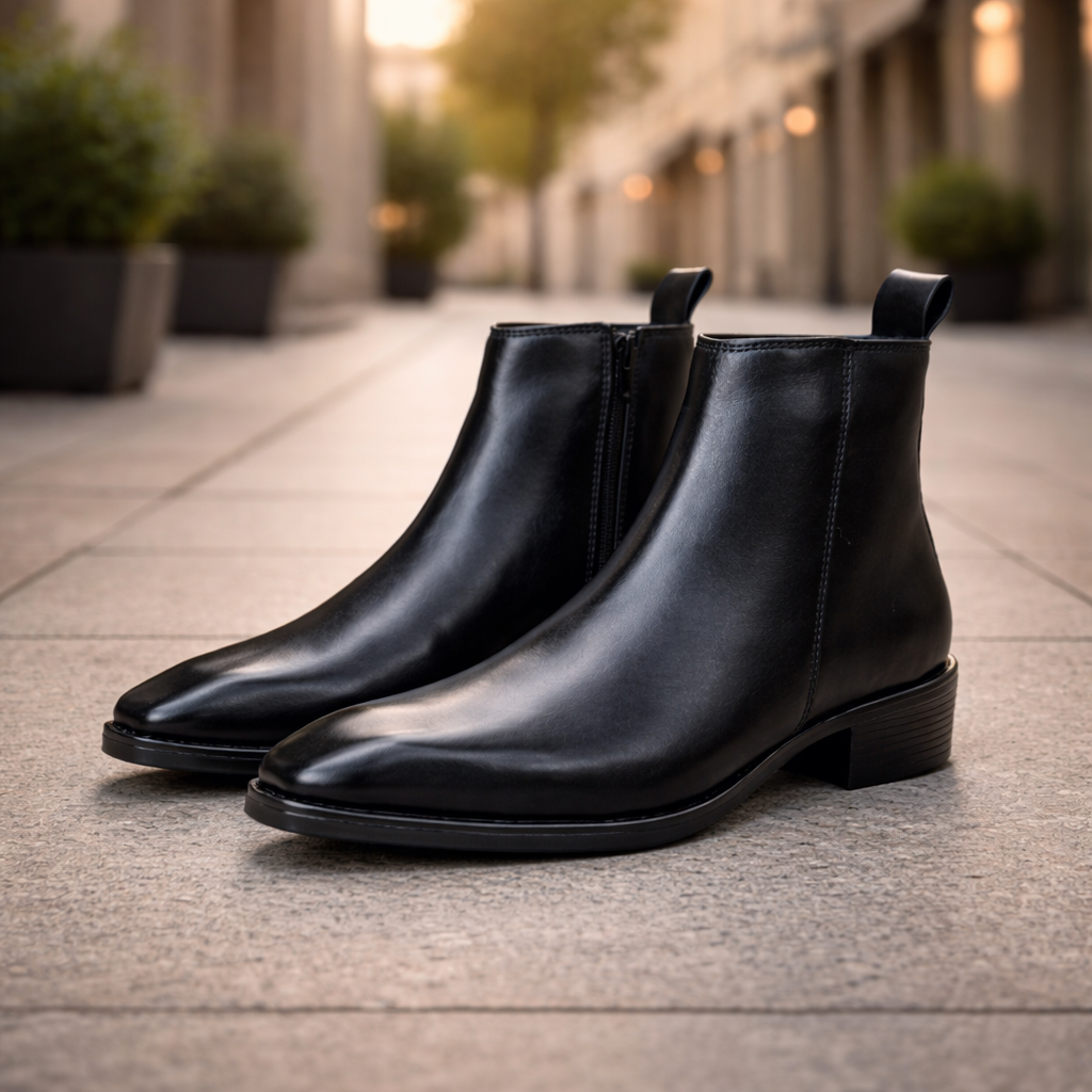 Black Cuban Heel Chelsea