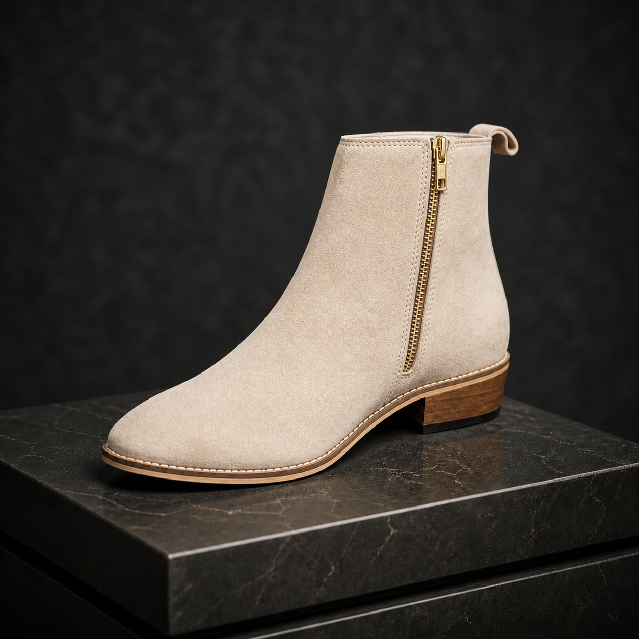 Cream Suede Woodsole