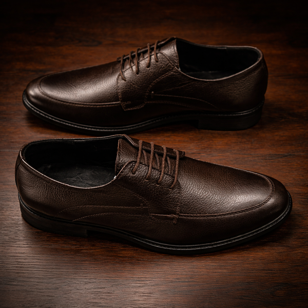 Men Brown Derby Formal Shoes
