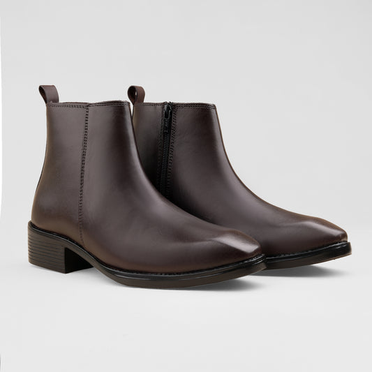 Dark Brown Cuban Heel Chelsea