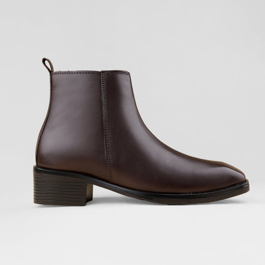 Dark Brown Cuban Heel Chelsea