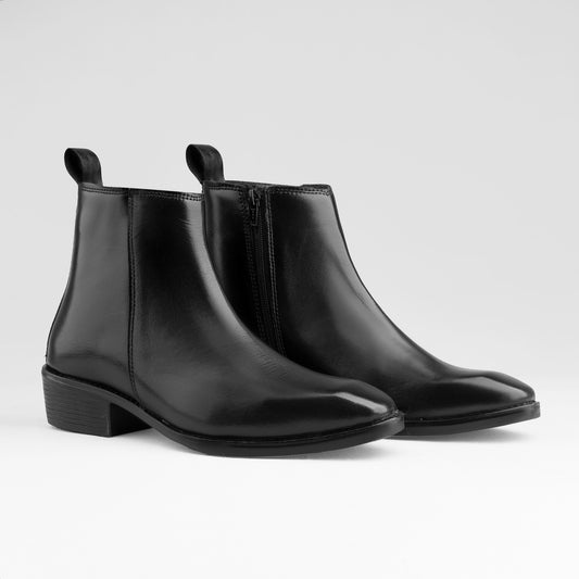 Black Cuban Heel Chelsea