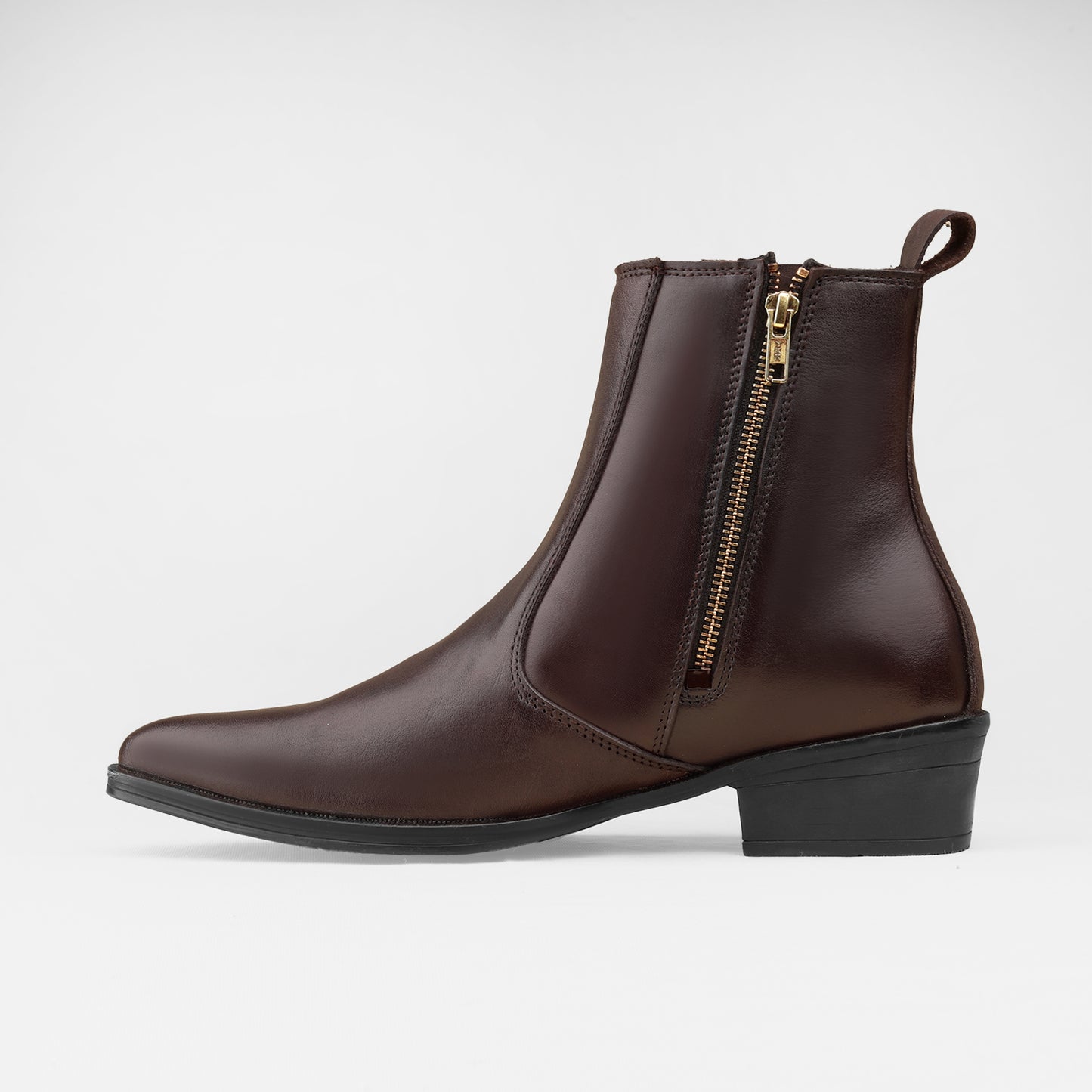 Brown Pointed Toe Chelsea