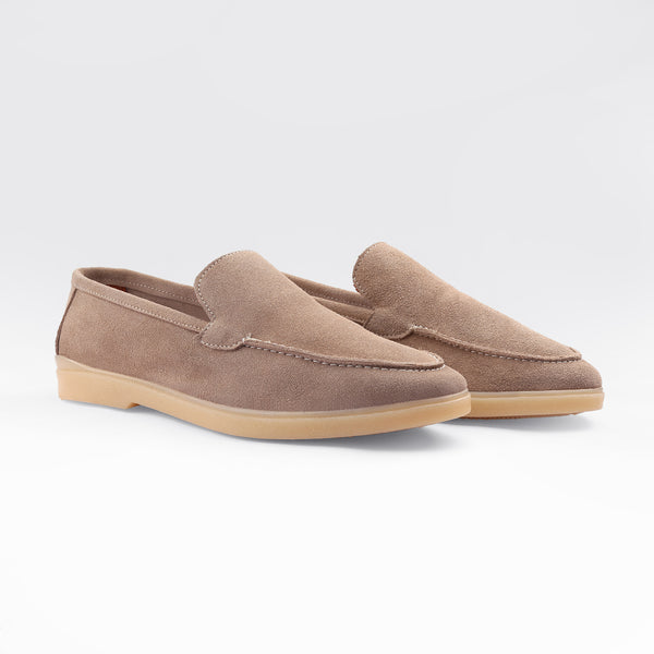 Sand Beige Suede Leather Loafer
