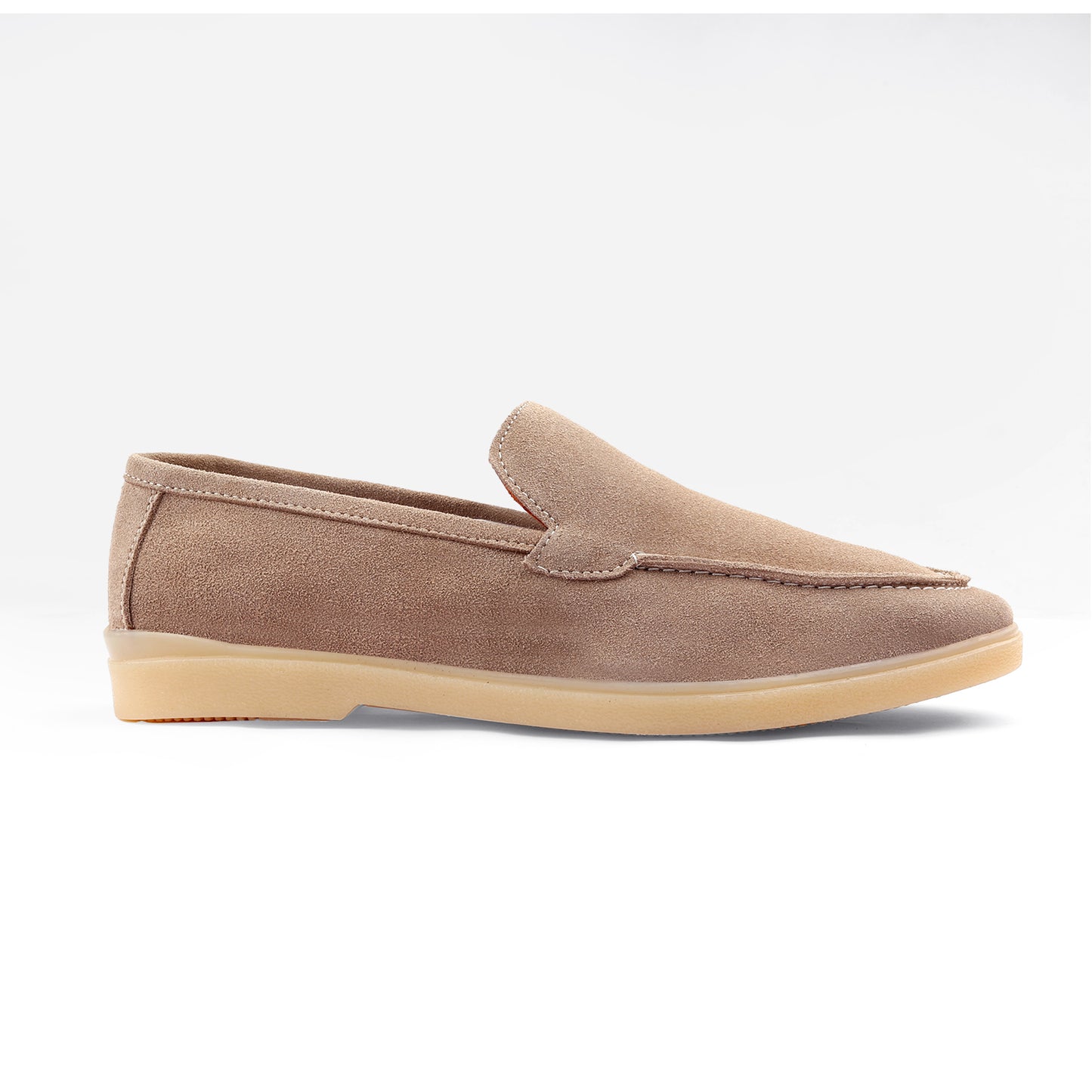 Sand Beige Suede Leather Loafer