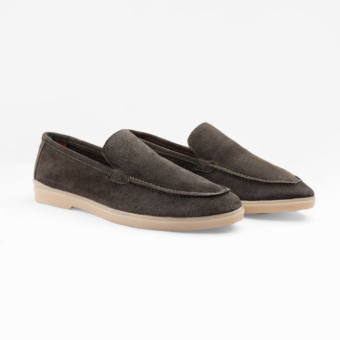 Green Suede Leather Loafer
