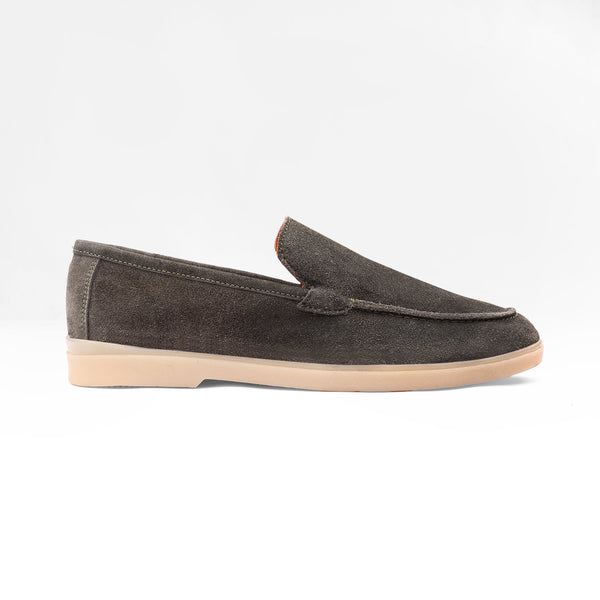 Green Suede Leather Loafer