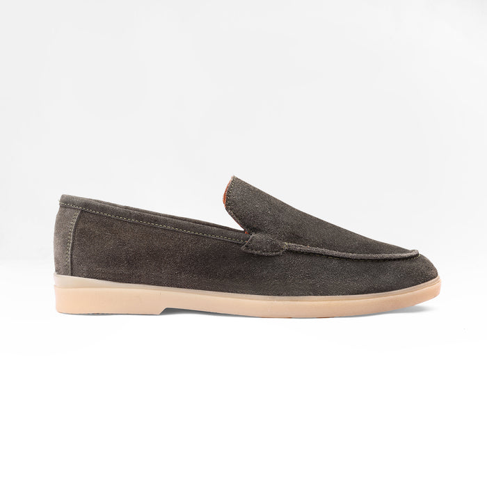 Green Suede Leather Loafer