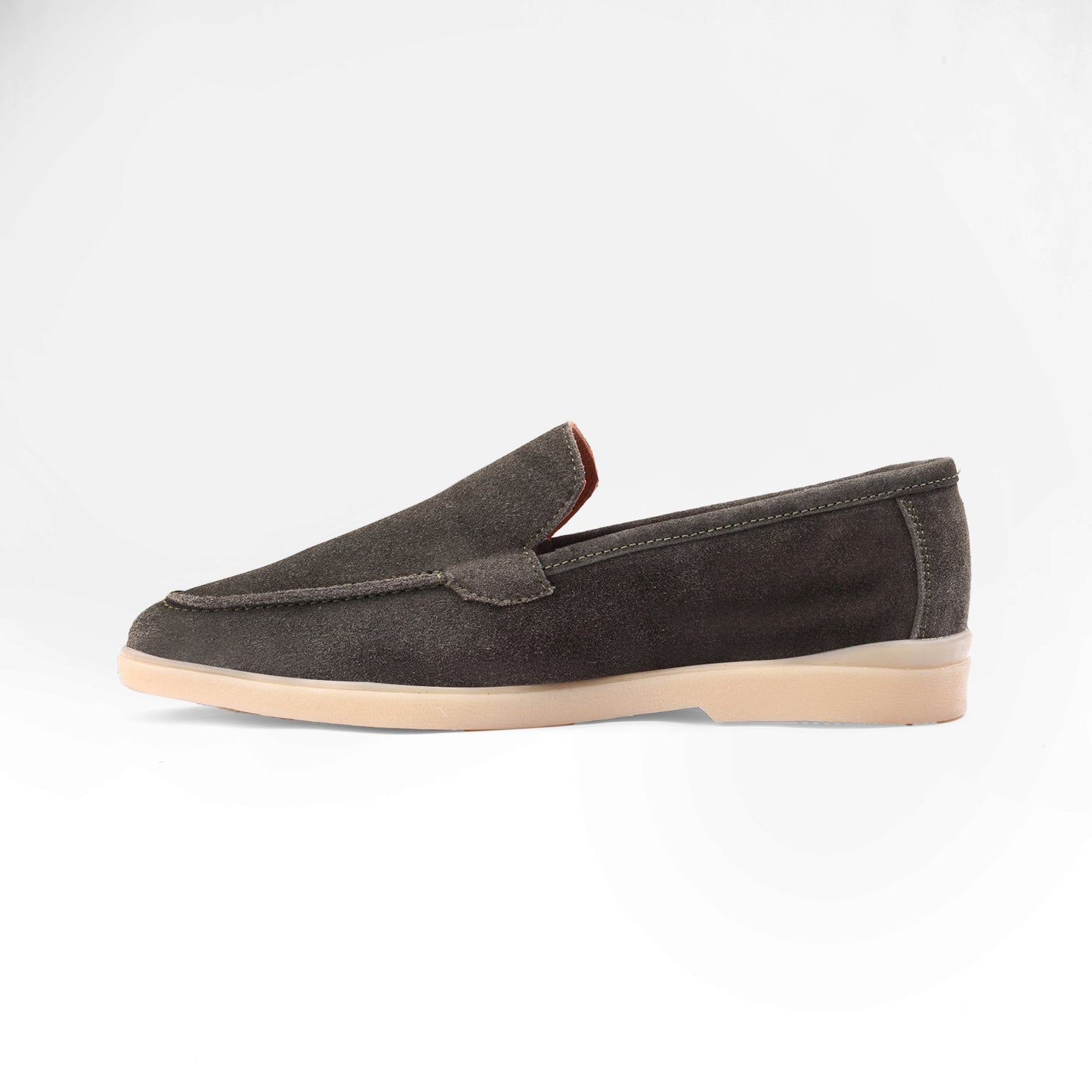 Green Suede Leather Loafer
