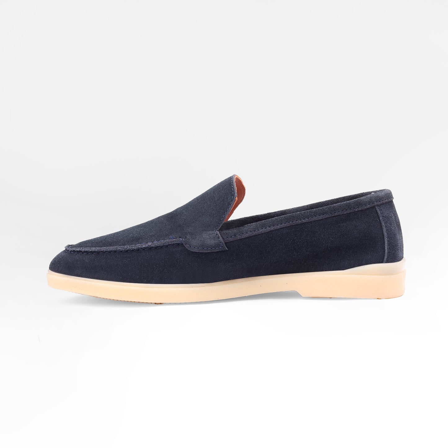 Blue Suede Leather Loafer