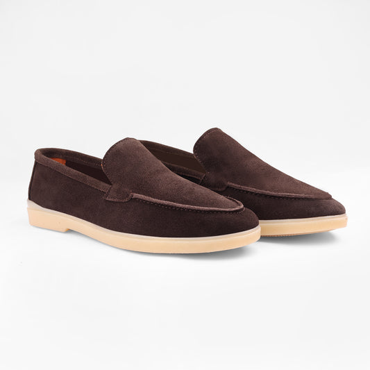 Brown Suede Leather Loafer