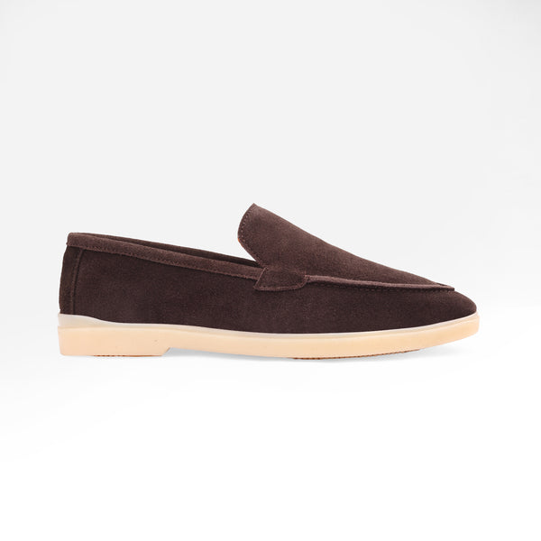 Brown Suede Leather Loafer