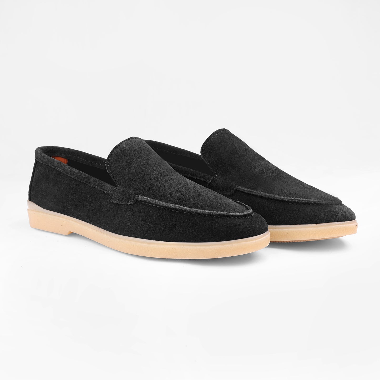 Black Suede Leather Loafer