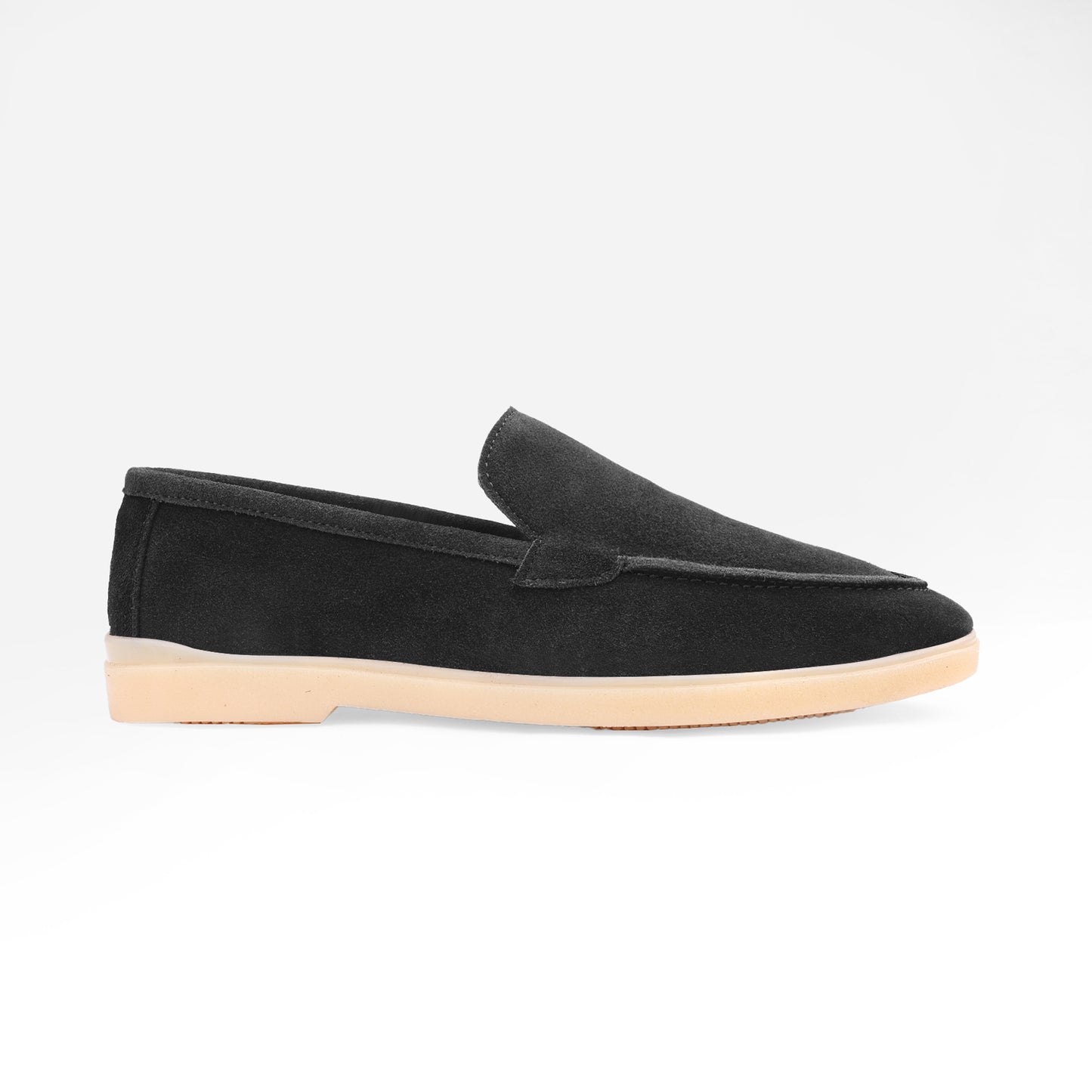 Black Suede Leather Loafer