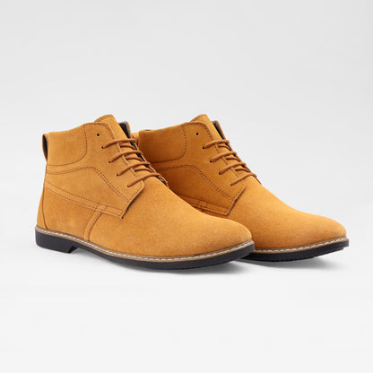 Tan Suede Leather Boot
