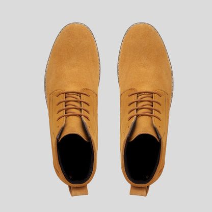 Tan Suede Leather Boot