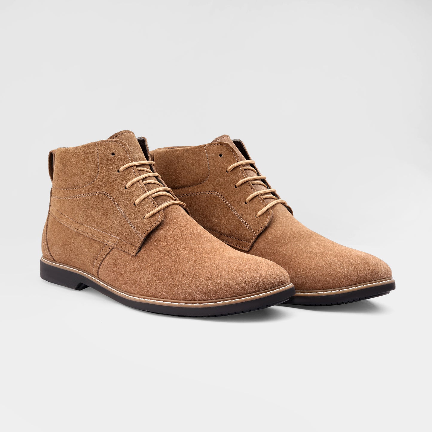 Beige Suede Leather Boot