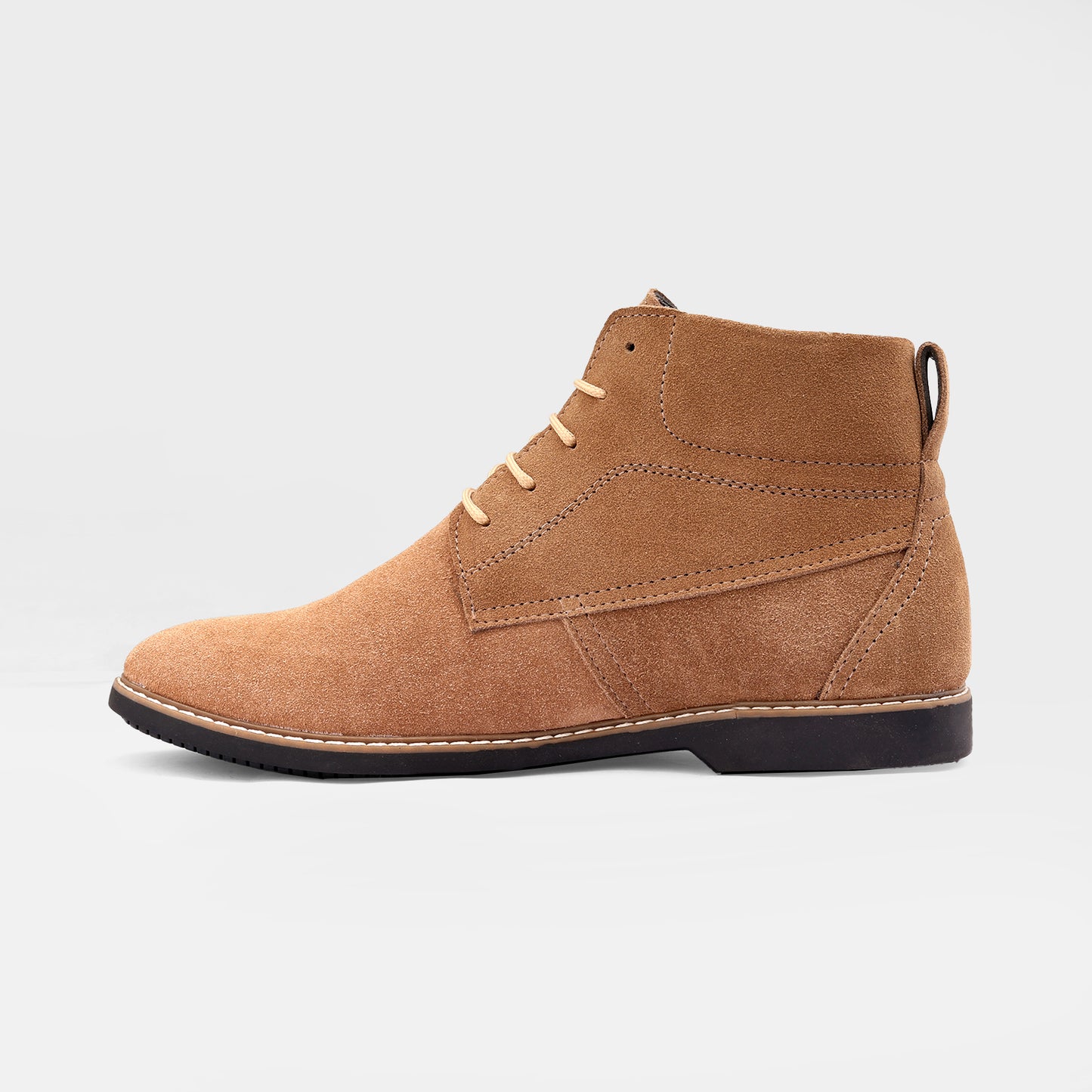 Beige Suede Leather Boot