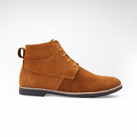Suede Leather Boot Bombay Brown