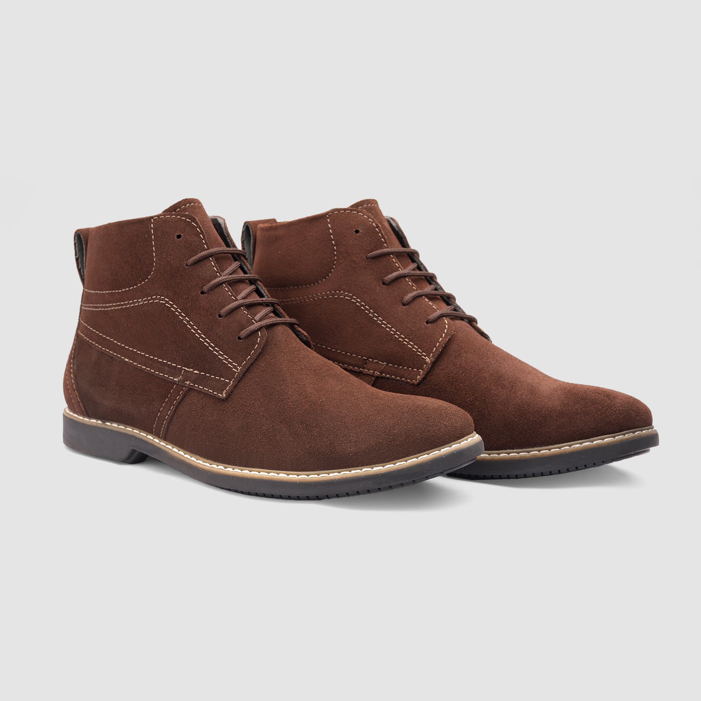 Brown Suede Leather Boot
