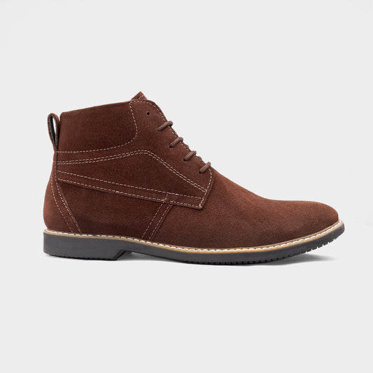 Brown Suede Leather Boot