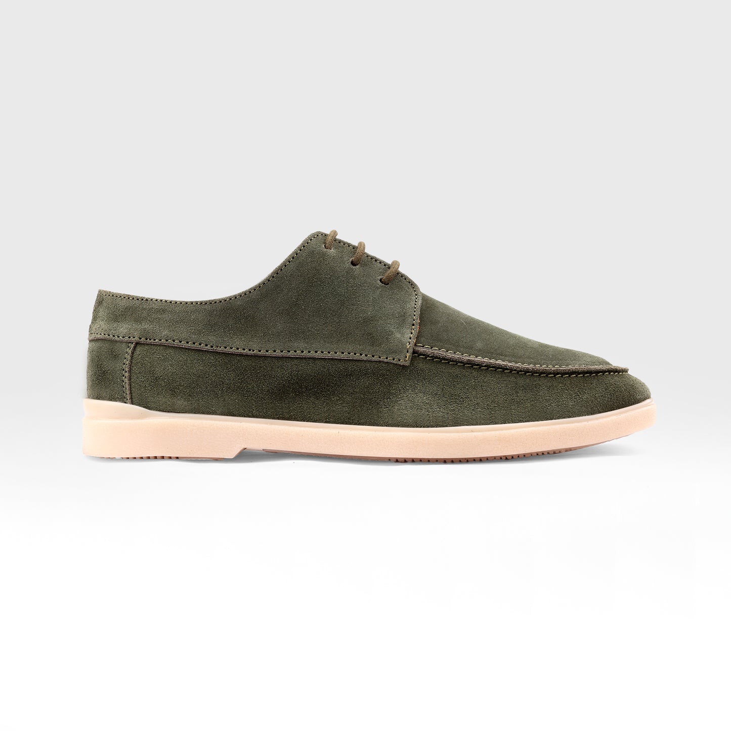 Green Leather Loafer Lace up