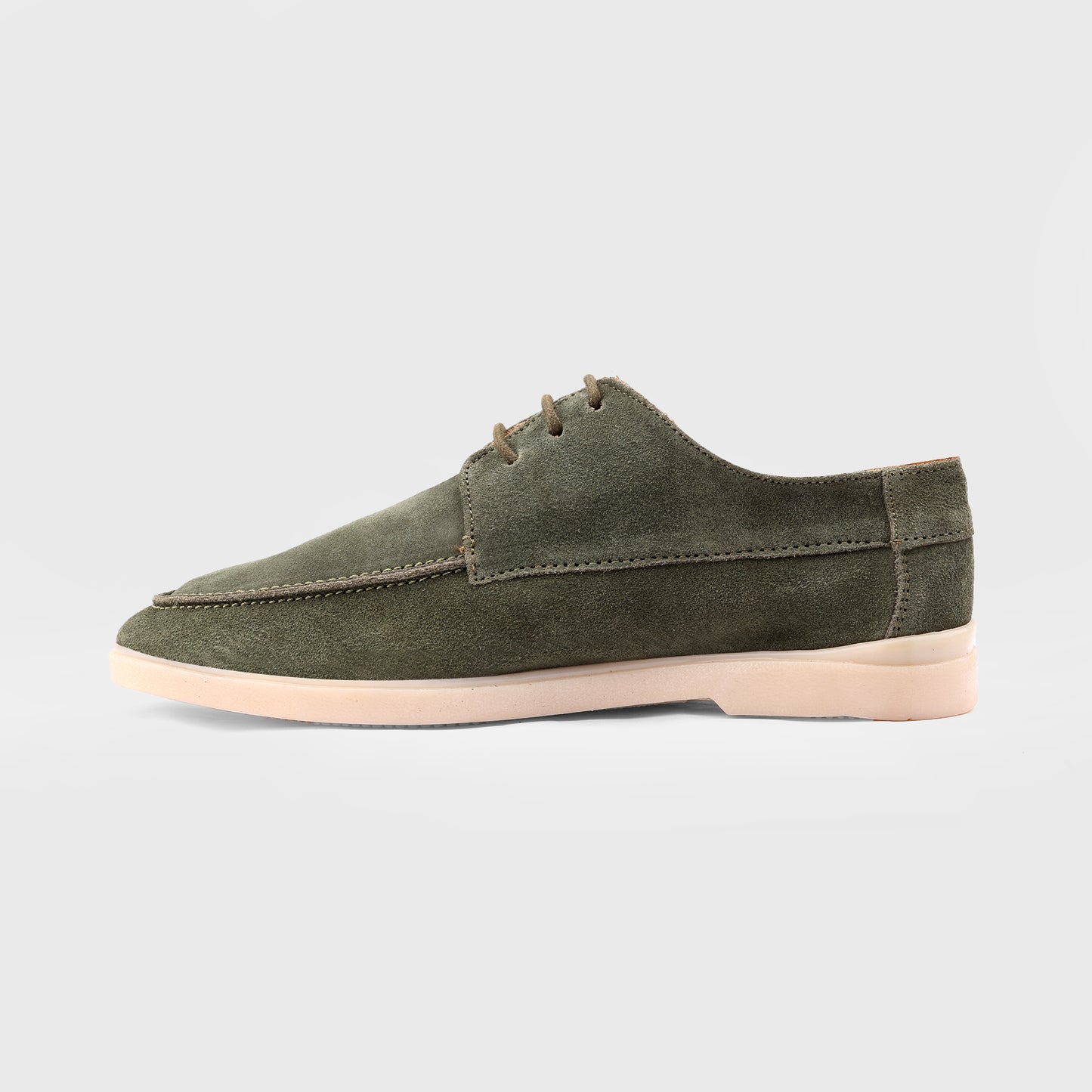 Green Leather Loafer Lace up