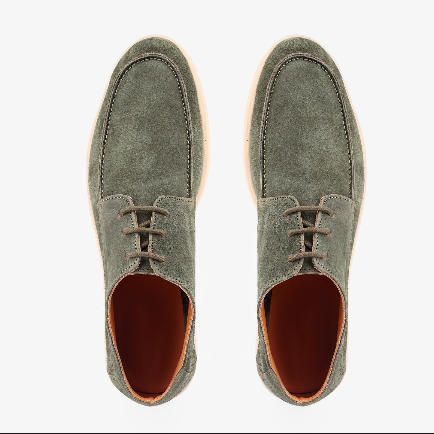 Green Leather Loafer Lace up