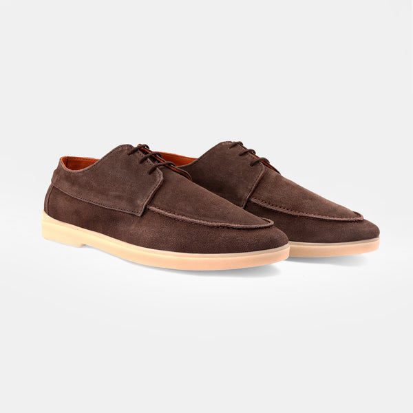 Brown Leather Loafer Lace up