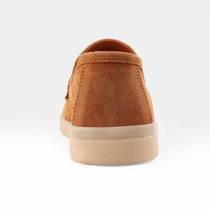 Tan Suede Tassel Loafer