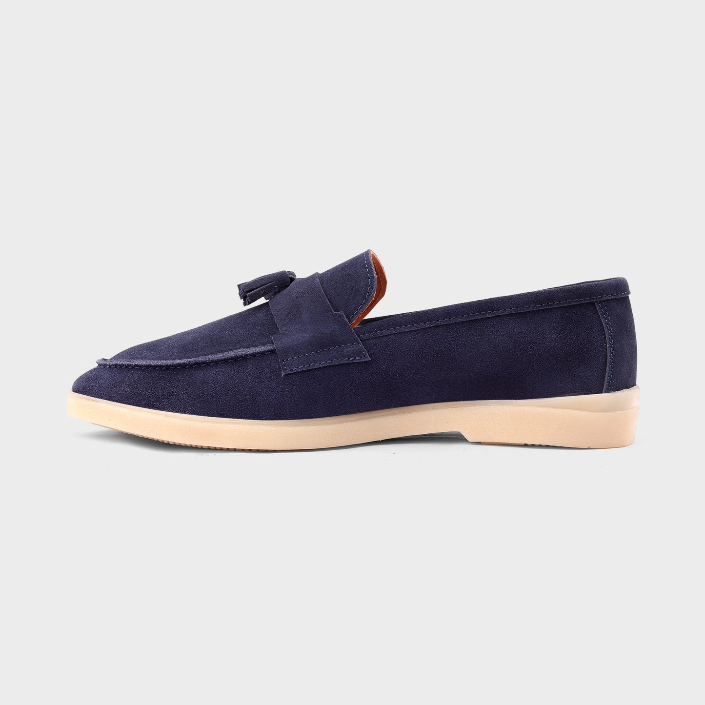 Blue Suede Tassel Loafer