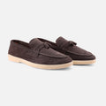Brown Suede Tassel Loafer