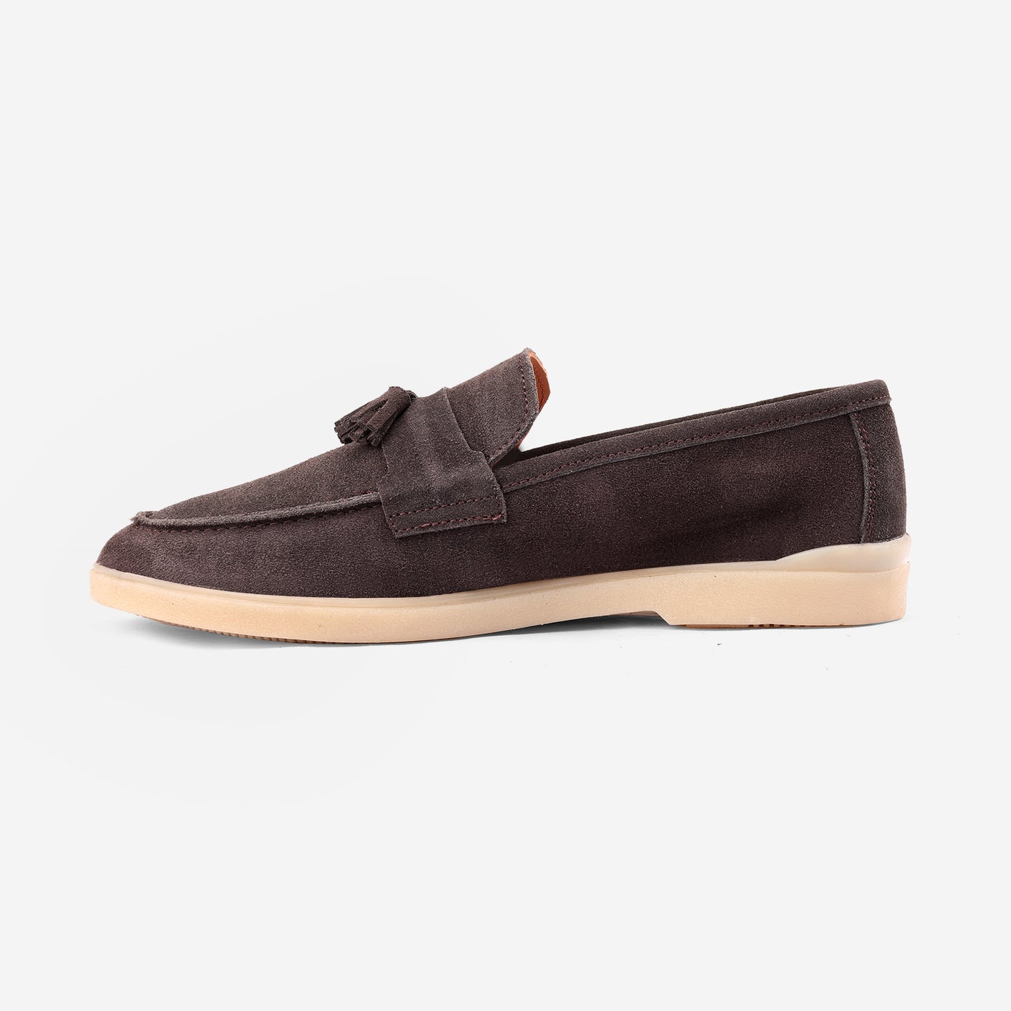 Brown Suede Tassel Loafer