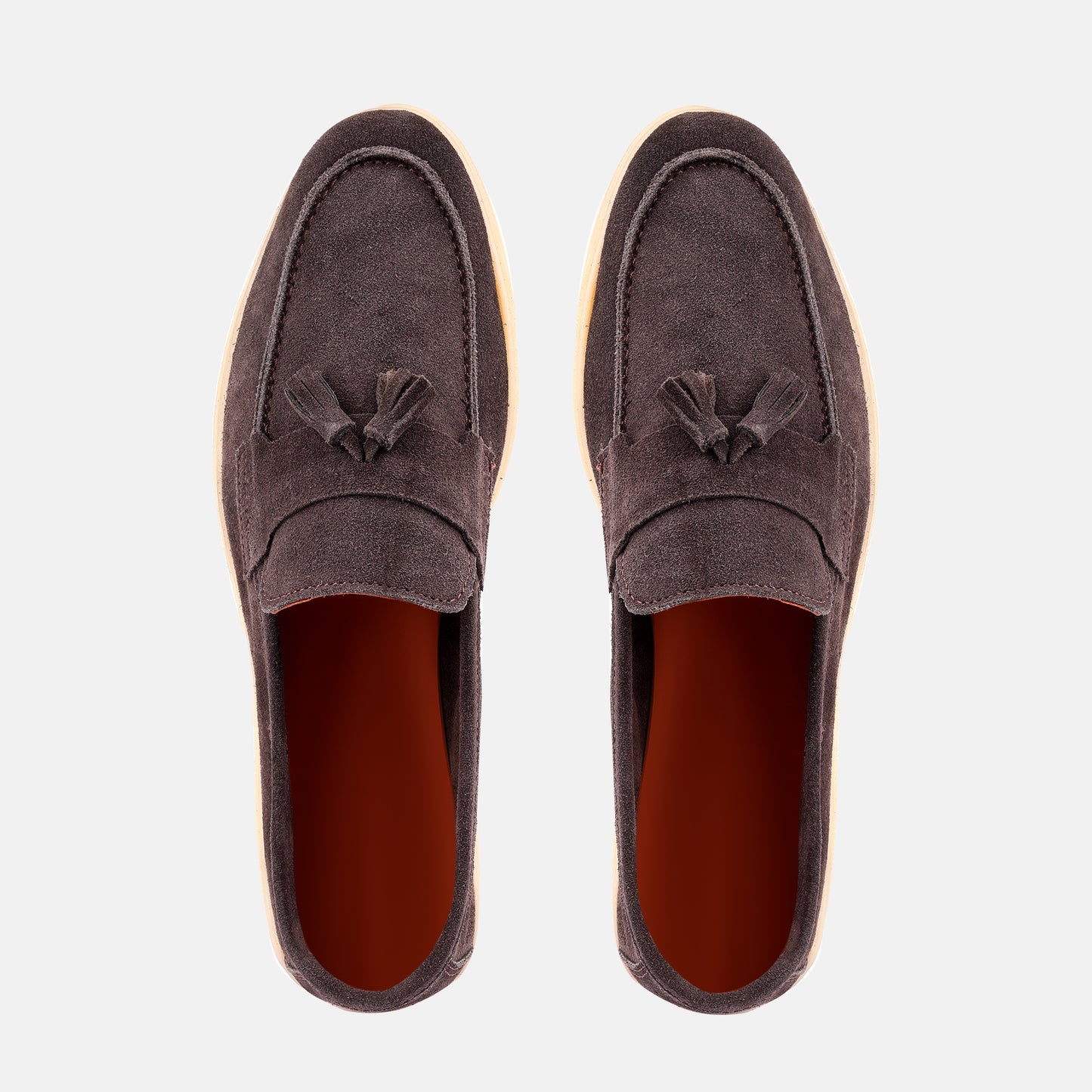 Brown Suede Tassel Loafer