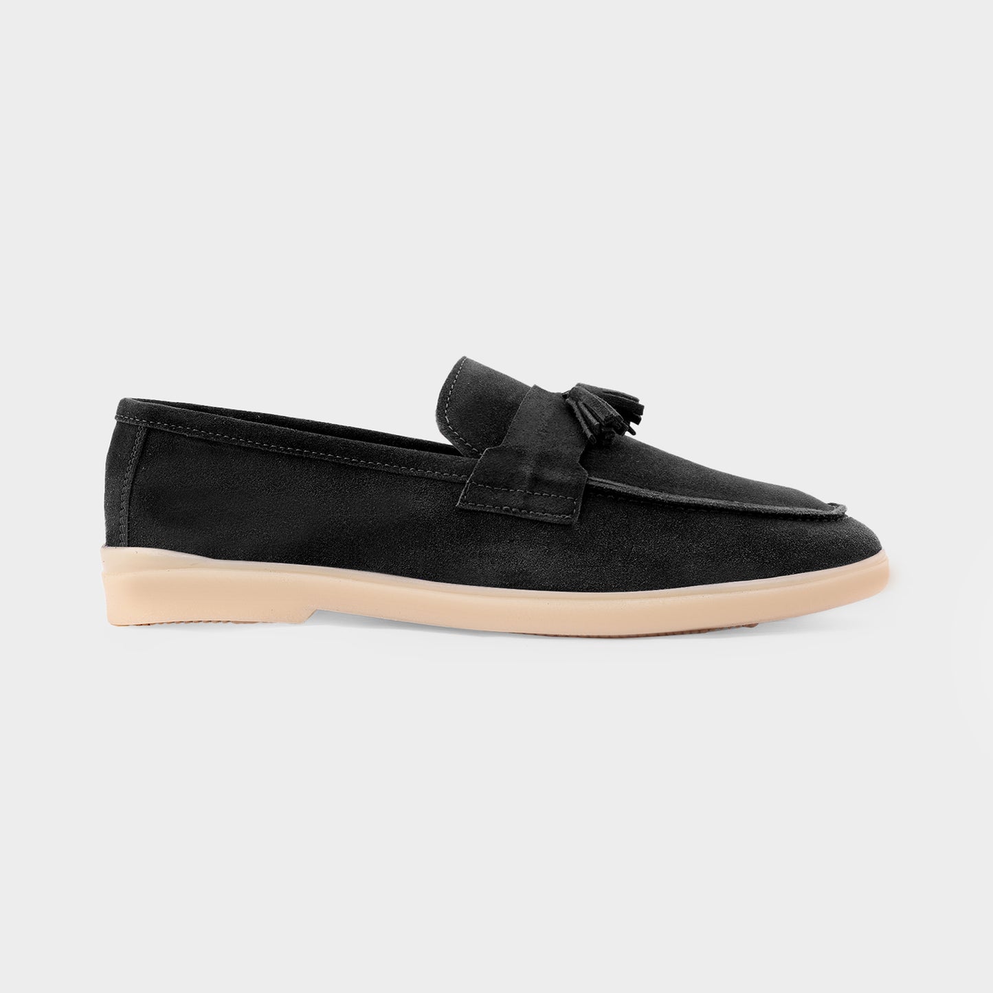 Black Suede Tassel Loafer
