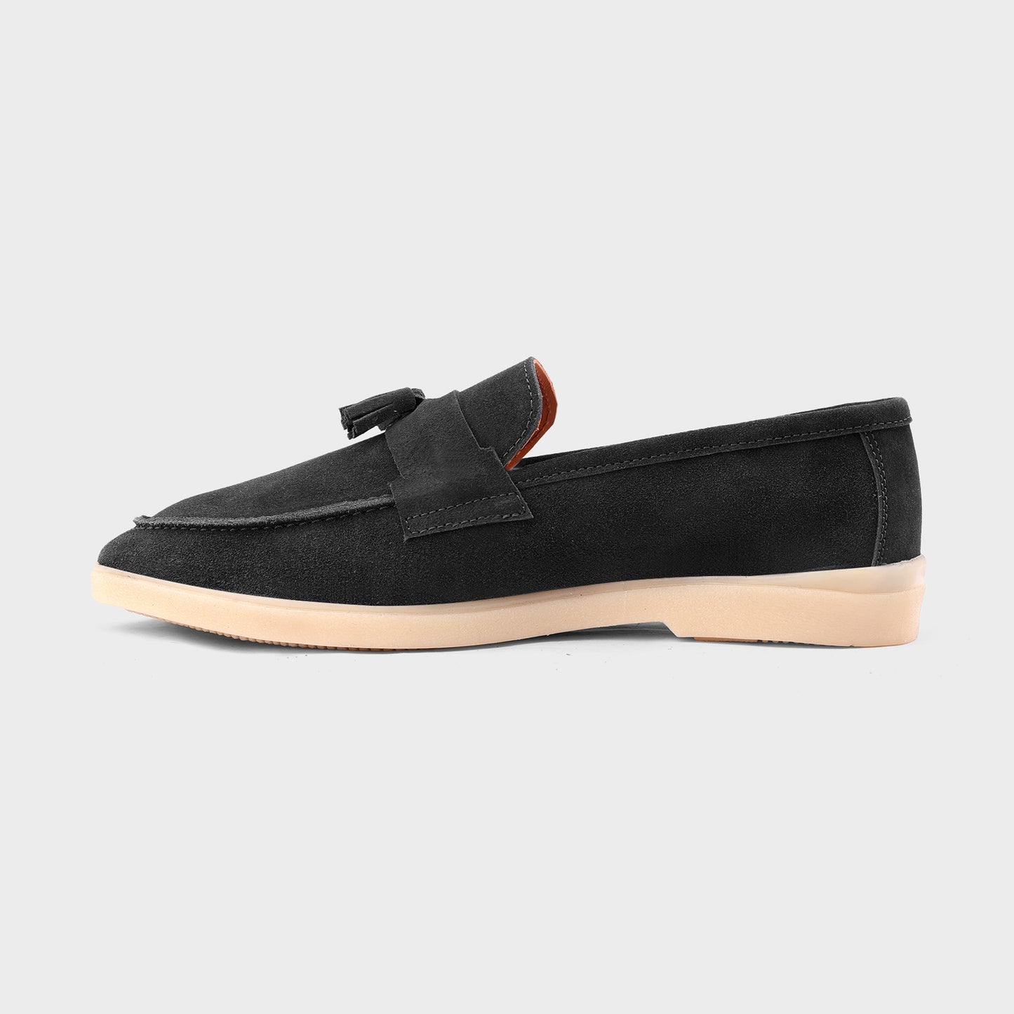 Black Suede Tassel Loafer